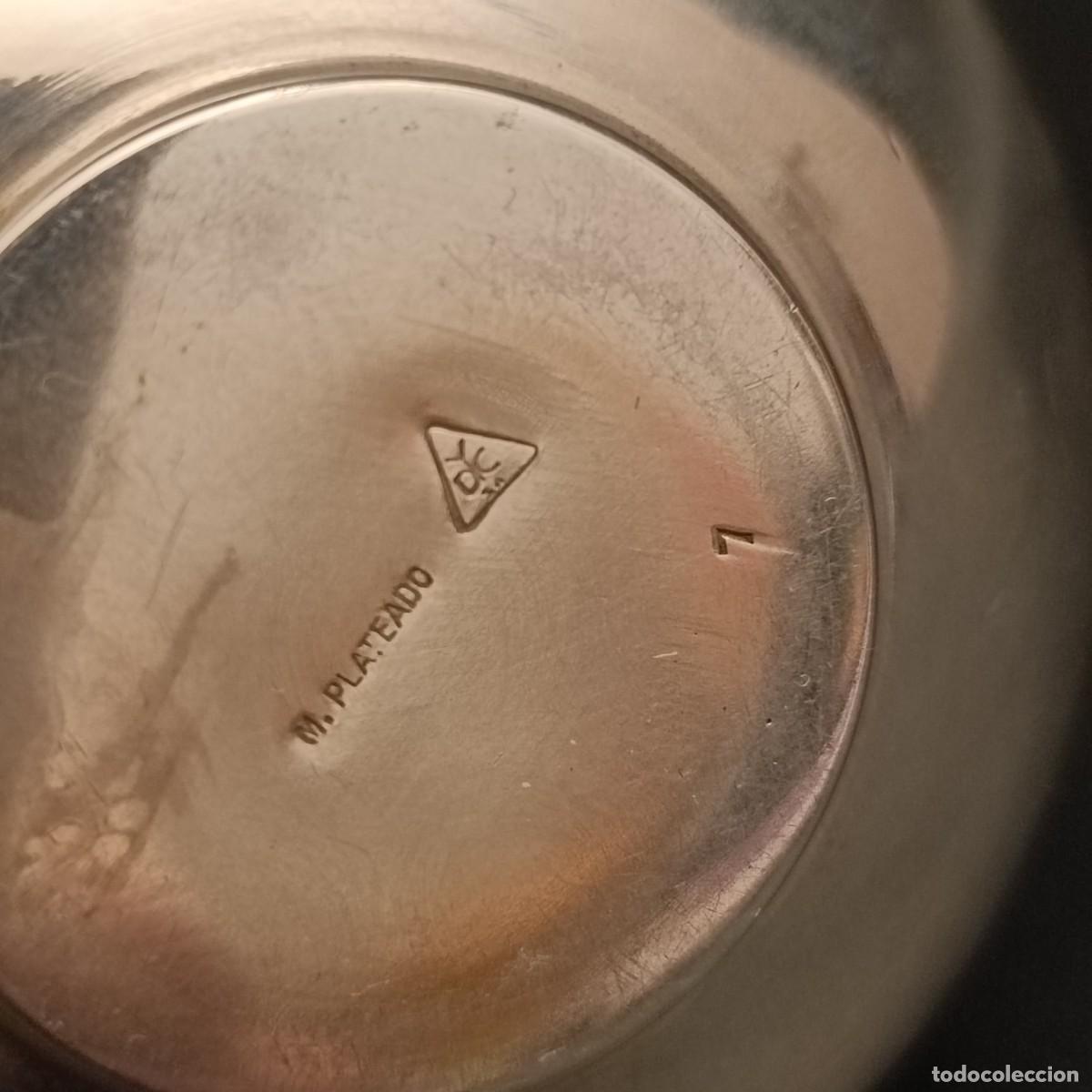 Antig&uuml;edades: AZUCARERO A MODO DE PERA EN METAL PLATEADO - Foto 7