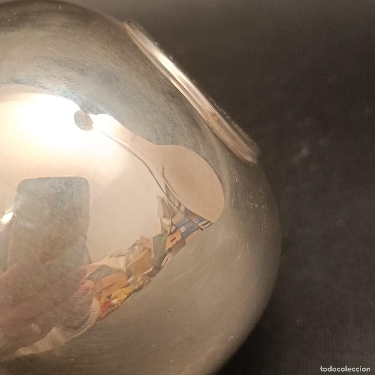 Antig&uuml;edades: AZUCARERO A MODO DE PERA EN METAL PLATEADO - Foto 8