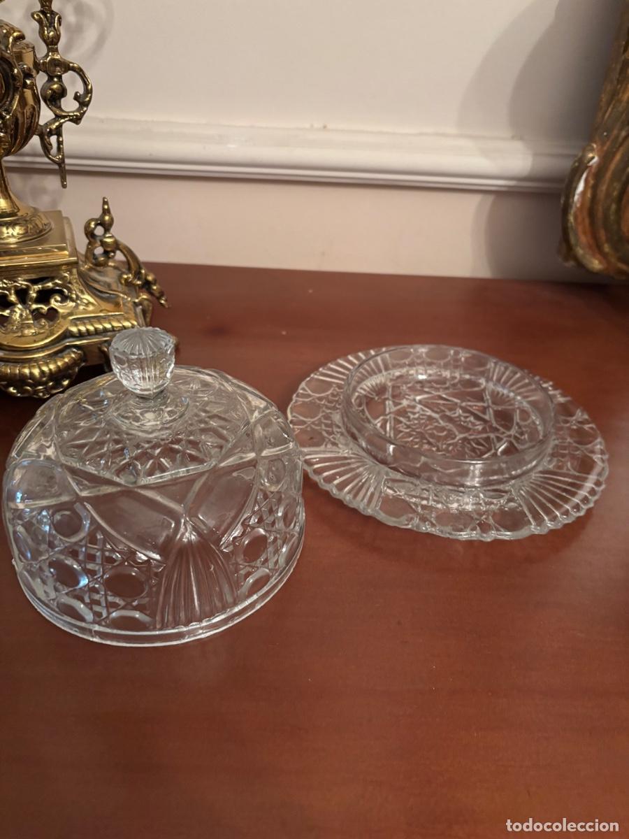 Antig&uuml;edades: Antigua mantequera cristal - Foto 3