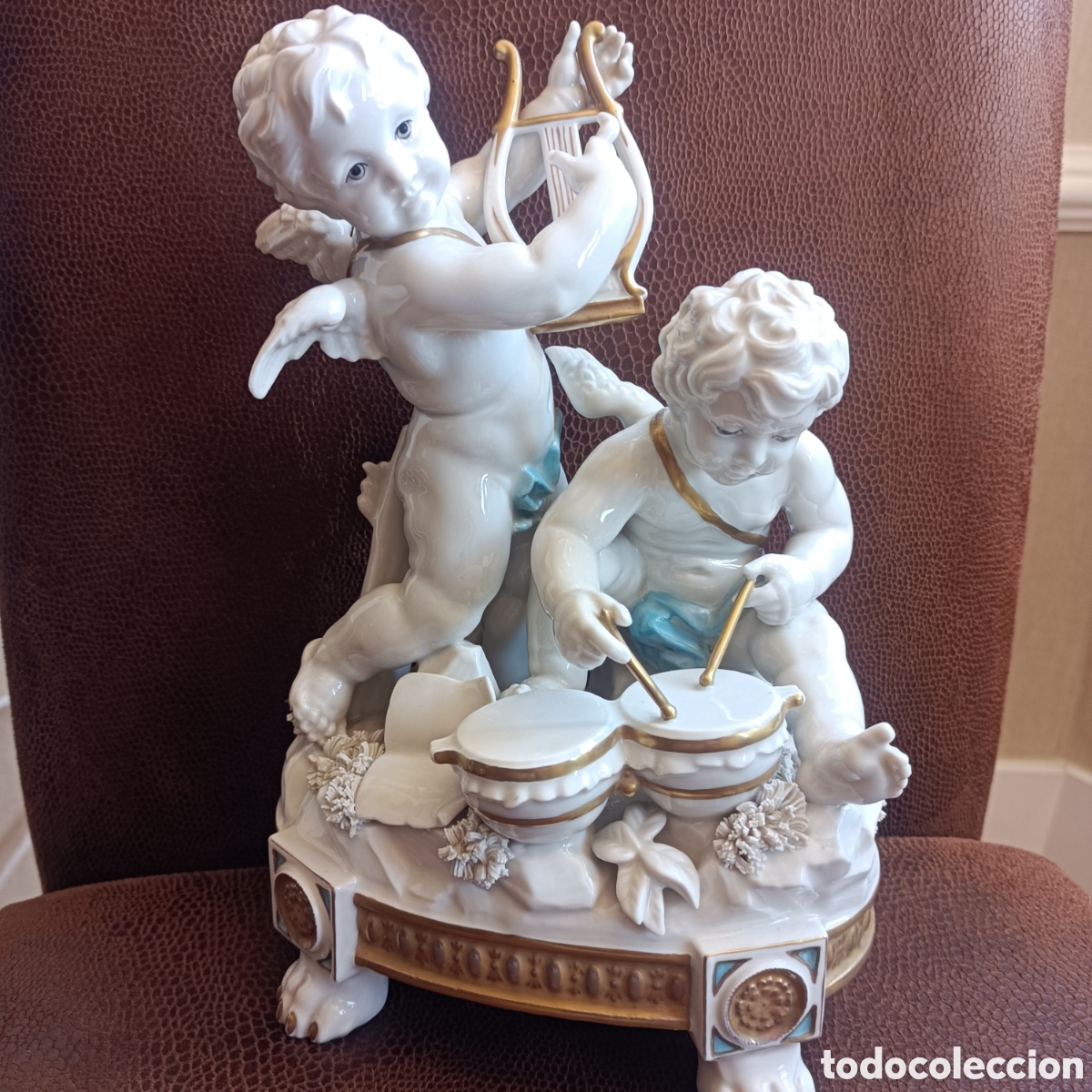 Antig&uuml;edades: Conjunto de &aacute;ngeles de alcora - Foto 2