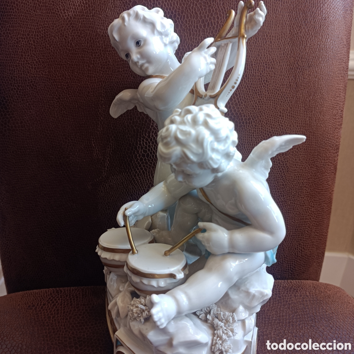 Antig&uuml;edades: Conjunto de &aacute;ngeles de alcora - Foto 3