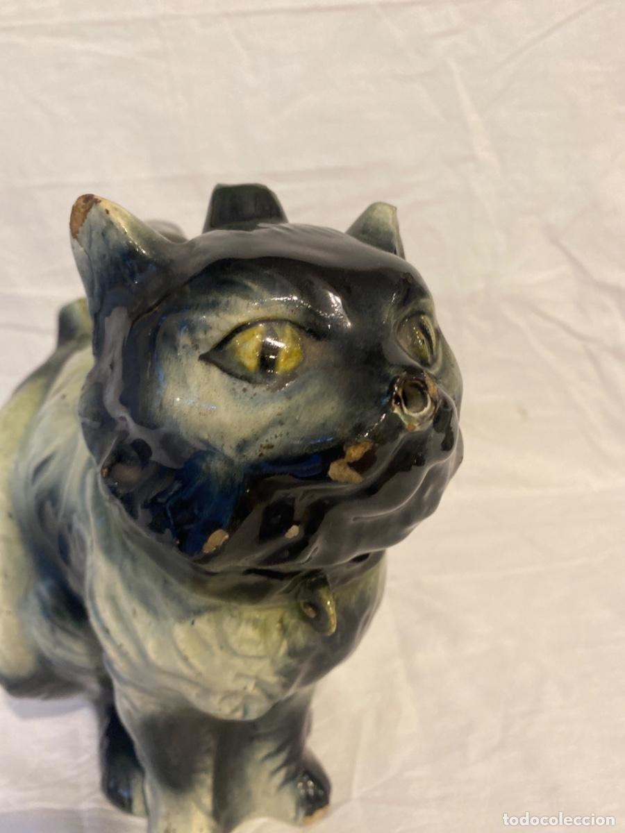 Antig&uuml;edades: CURIOSO BOTIJO ANTIGUO CON FORMA DE GATO. - Foto 6