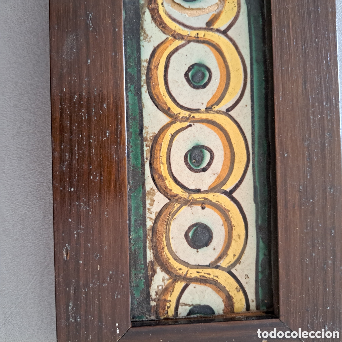 Antig&uuml;edades: PANEL DE 2 AZULEJOS DE CENEFA. - Foto 4