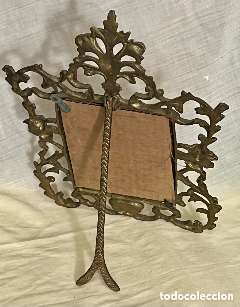 Antig&uuml;edades: ESPEJO DE BRONCE SIGLO XIX, - Foto 13