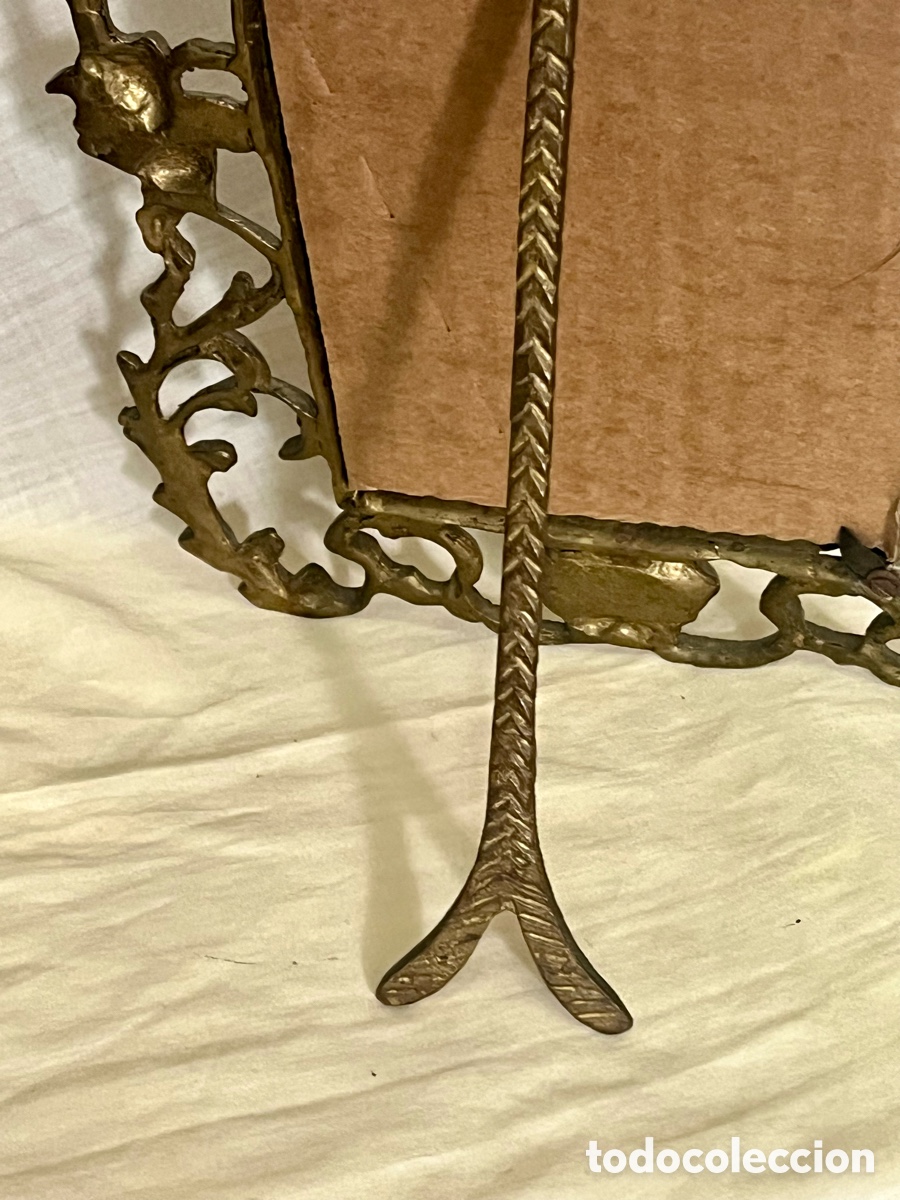 Antig&uuml;edades: ESPEJO DE BRONCE SIGLO XIX, - Foto 14
