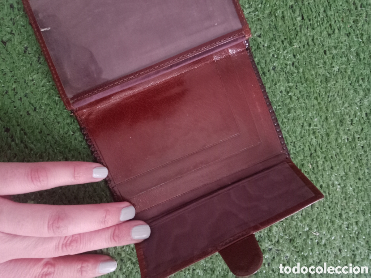Antig&uuml;edades: Cartera de piel repujada - Foto 5