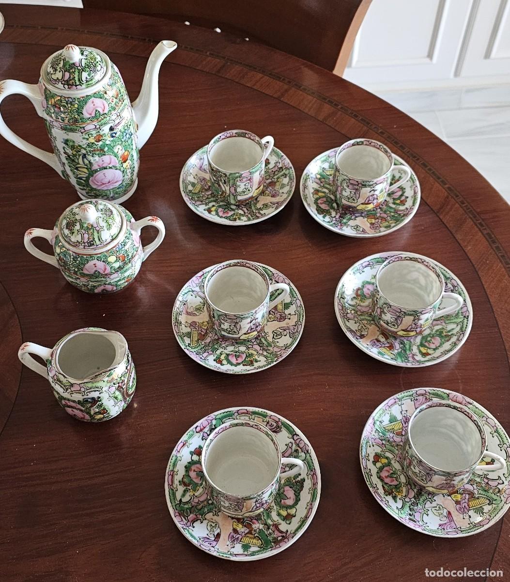 Antig&uuml;edades: JUEGO DE CAFE PORCELANA - Foto 1