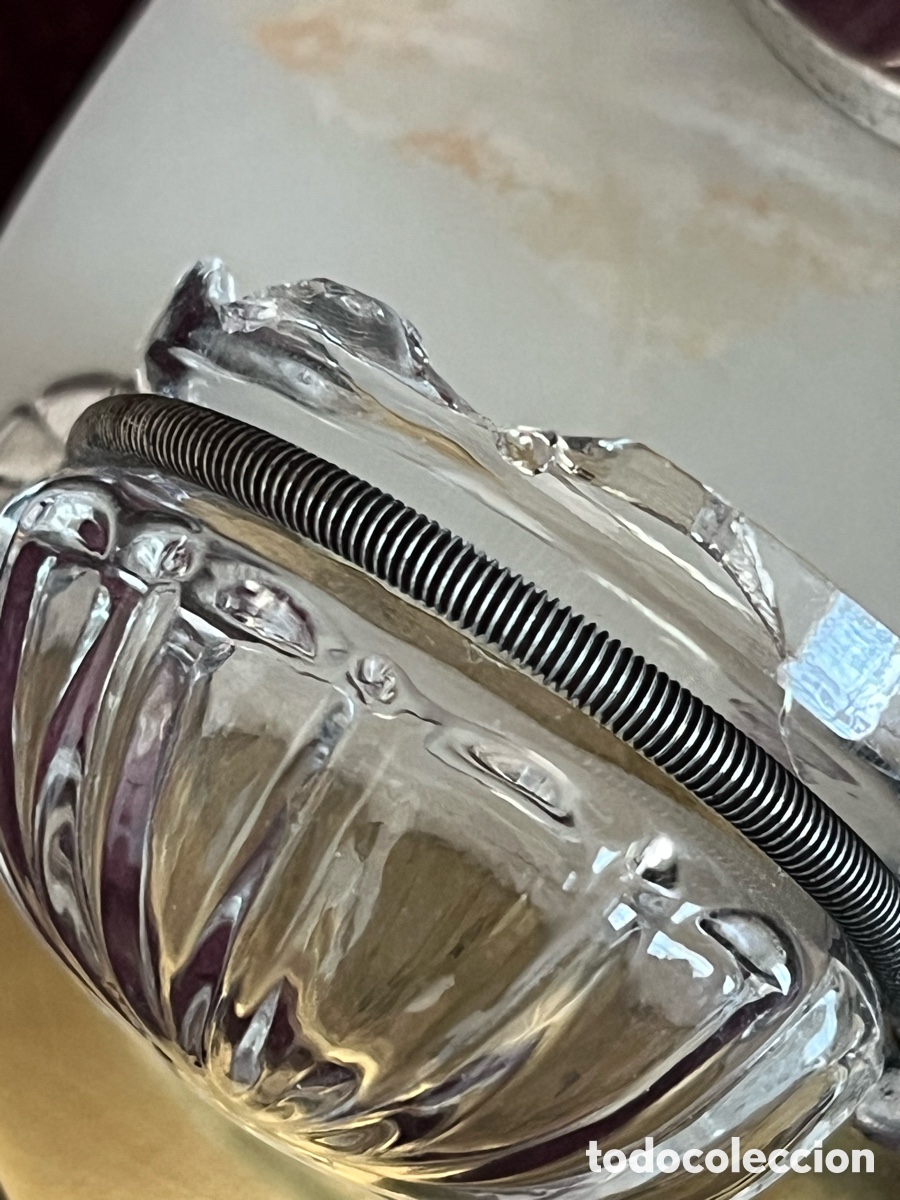 Antig&uuml;edades: Benditera, m&aacute;rmol bronce y ba&ntilde;o de plata - Foto 4
