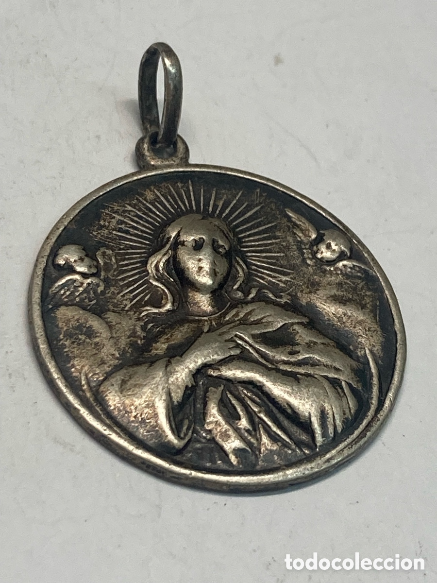 Antig&uuml;edades: Medalla de plata religiosa C310 - Foto 1