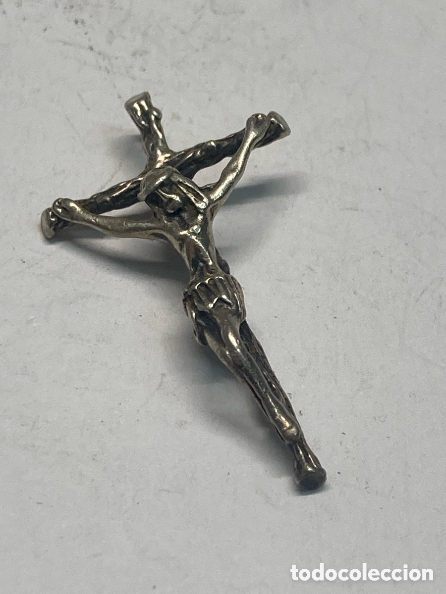 Antig&uuml;edades: Cruz de plata religiosa C310 - Foto 1