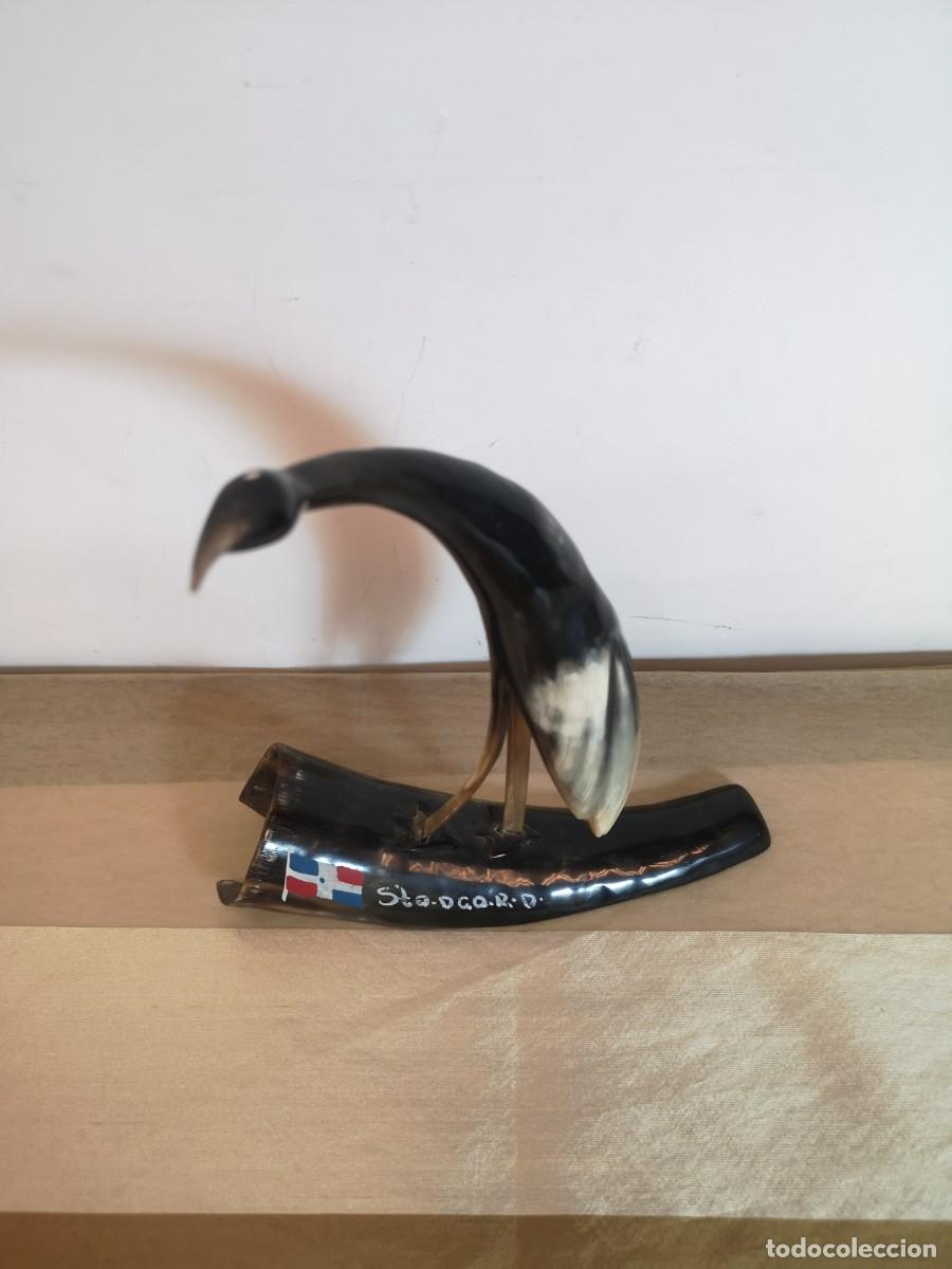 Antig&uuml;edades: Figura P&aacute;jaro Tallado - Foto 6