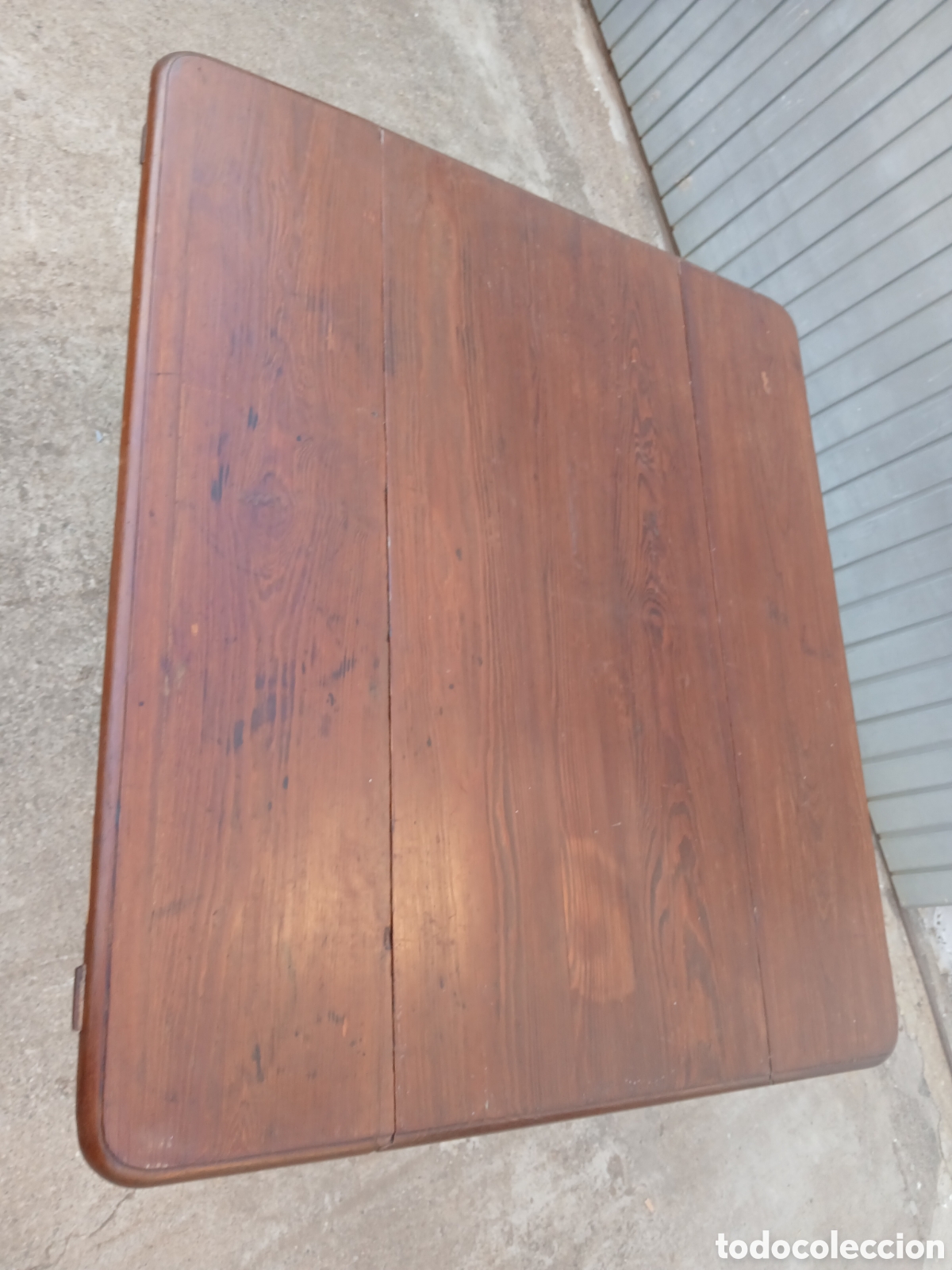 Antig&uuml;edades: Mesa madera alas plegable cocina tocinera - Foto 3