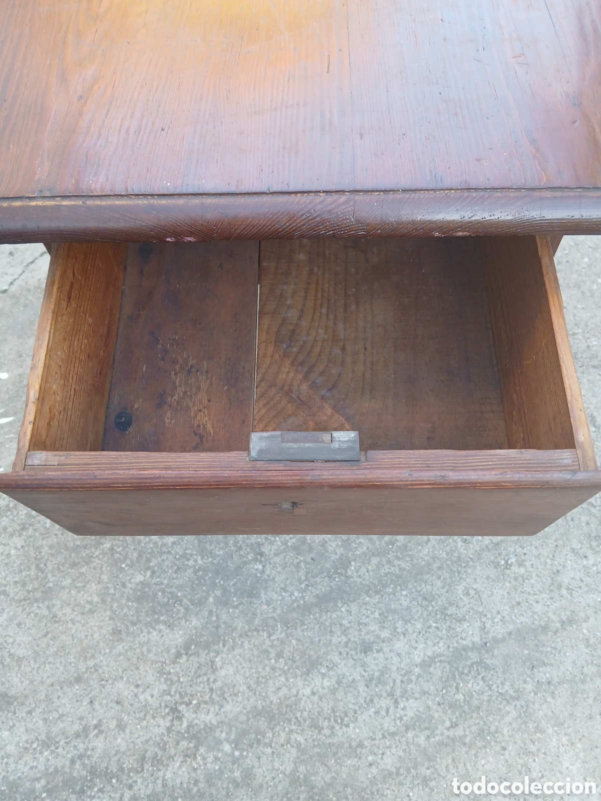 Antig&uuml;edades: Mesa madera alas plegable cocina tocinera - Foto 5