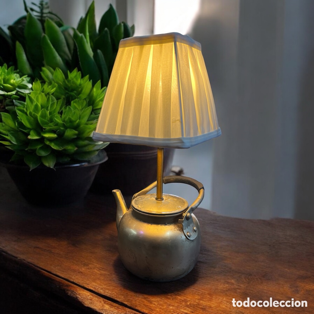 Antig&uuml;edades: L&aacute;mpara tetera a&ntilde;os 60 - Foto 2