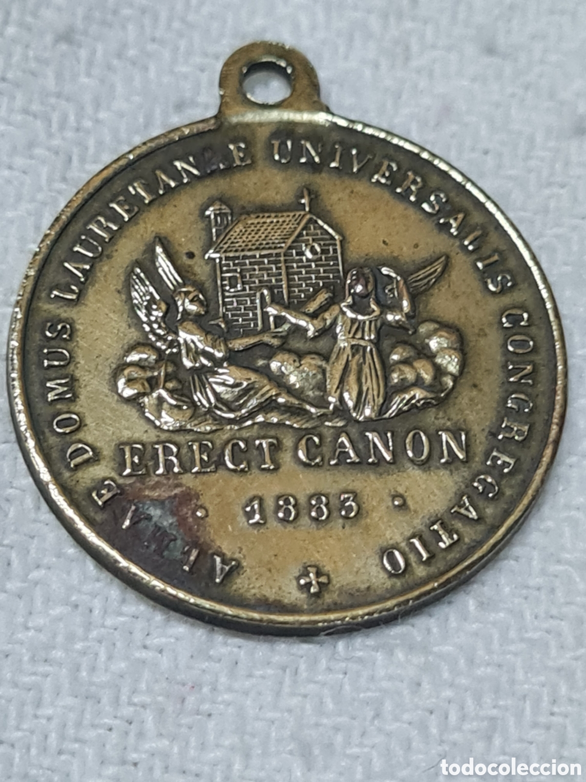 Antig&uuml;edades: Medalla 1883 Virgen del Loreto - Foto 2