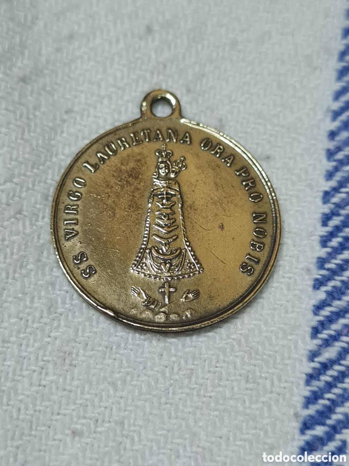 Antig&uuml;edades: Medalla 1883 Virgen del Loreto - Foto 1