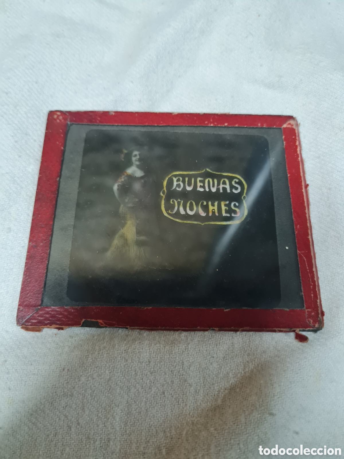 Antig&uuml;edades: Antigua placa de cristal de cine - Foto 2