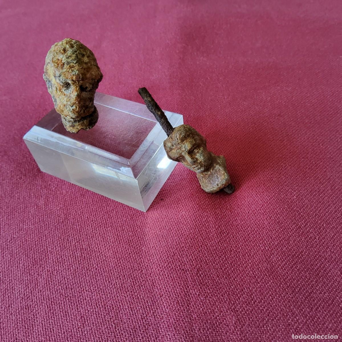 Antig&uuml;edades: DOS CABEZAS ANTIGUAS DE PLOMO - Foto 5