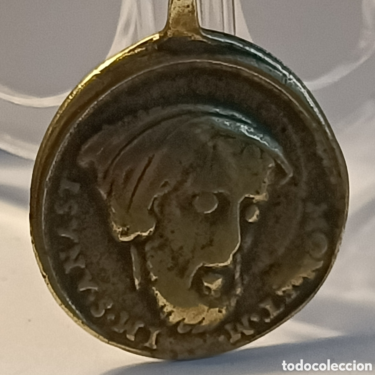 Antig&uuml;edades: Medalla de bronce de &iquest;San Anastasio?, S. XVII. - Foto 1