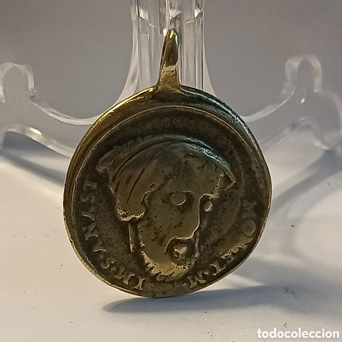 Antig&uuml;edades: Medalla de bronce de &iquest;San Anastasio?, S. XVII. - Foto 2