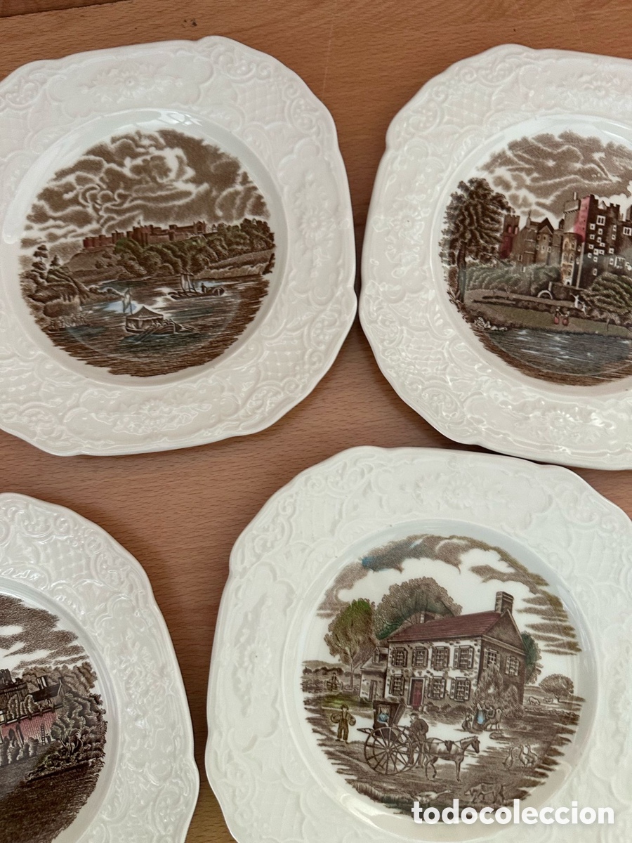 Antig&uuml;edades: Johnson Bros England lote de platos - Foto 3