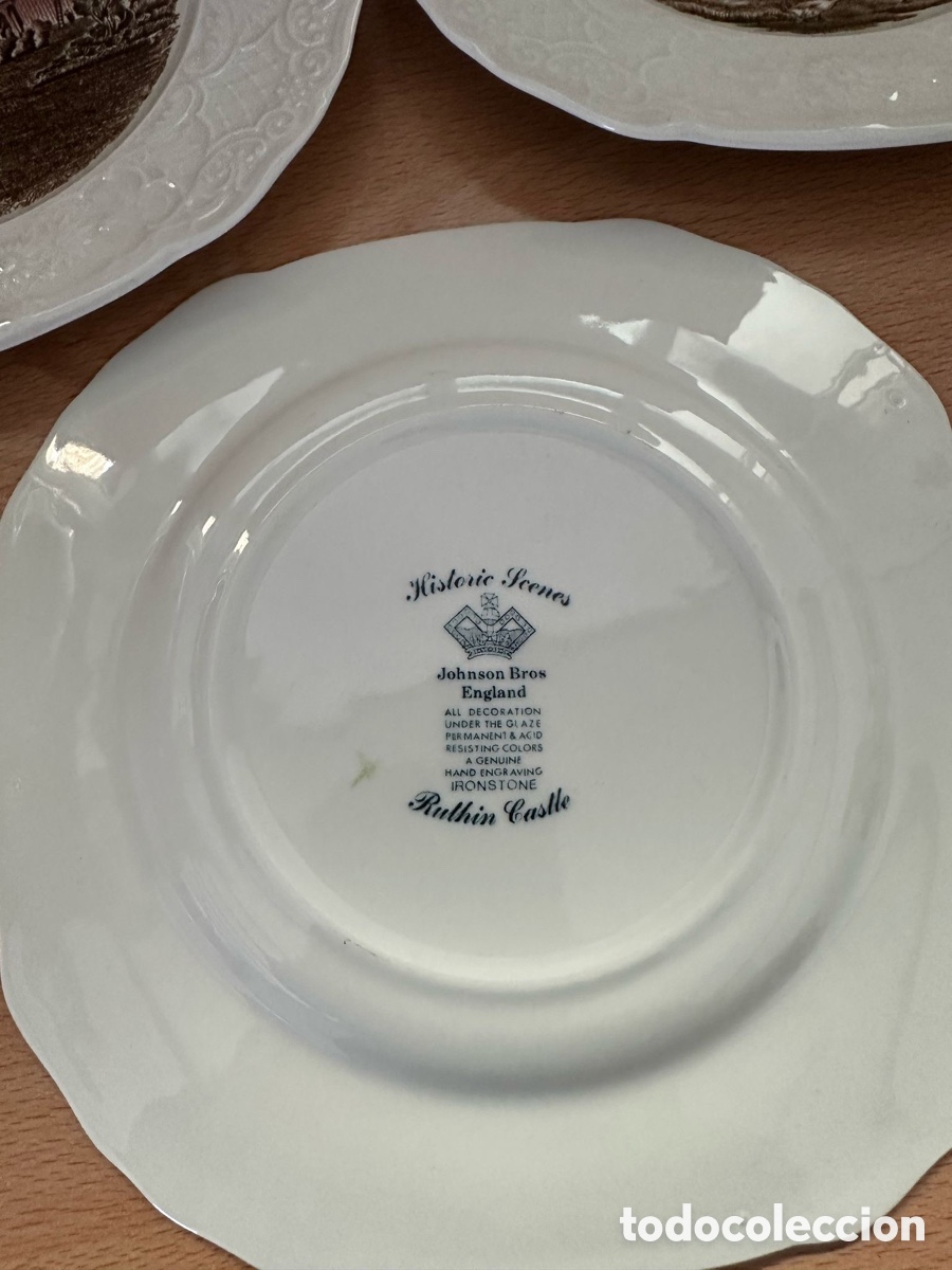 Antig&uuml;edades: Johnson Bros England lote de platos - Foto 5