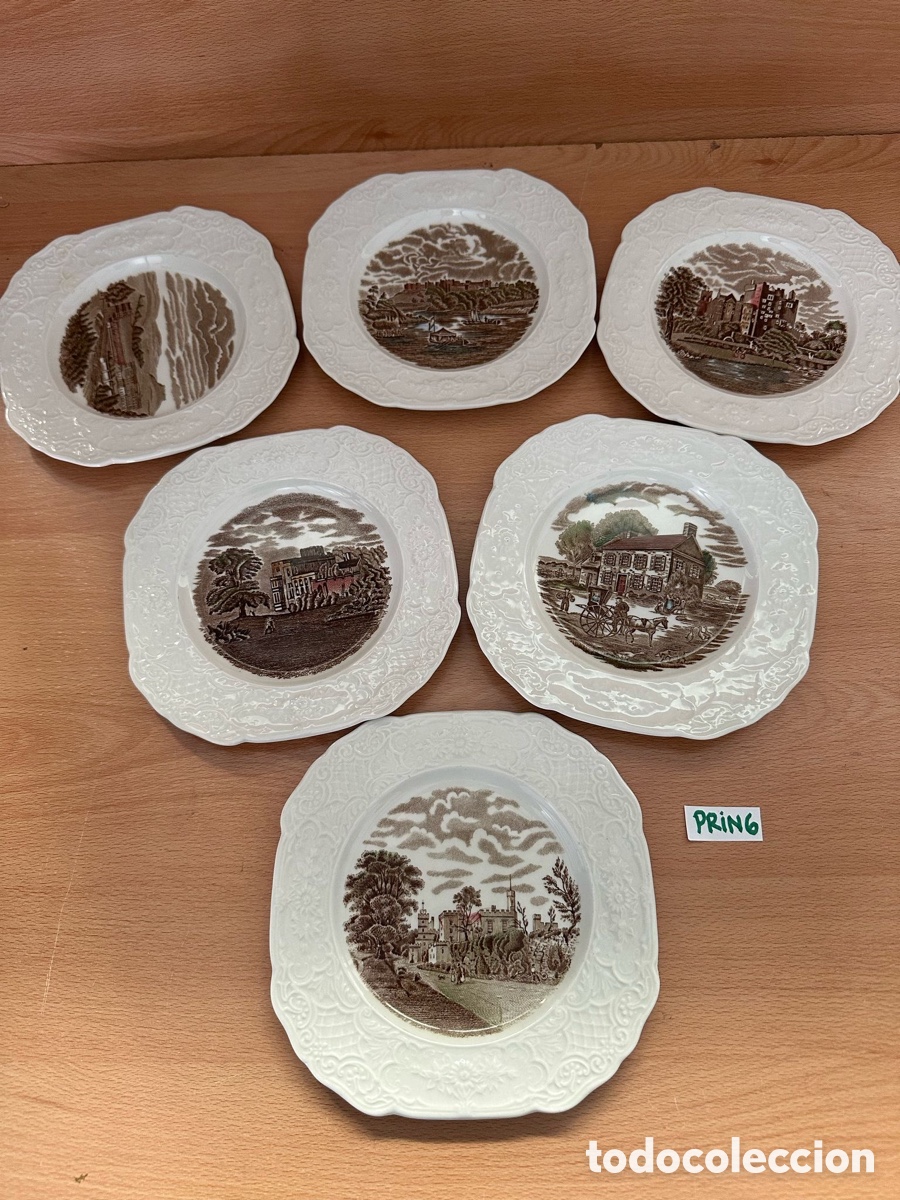 Antig&uuml;edades: Johnson Bros England lote de platos - Foto 1