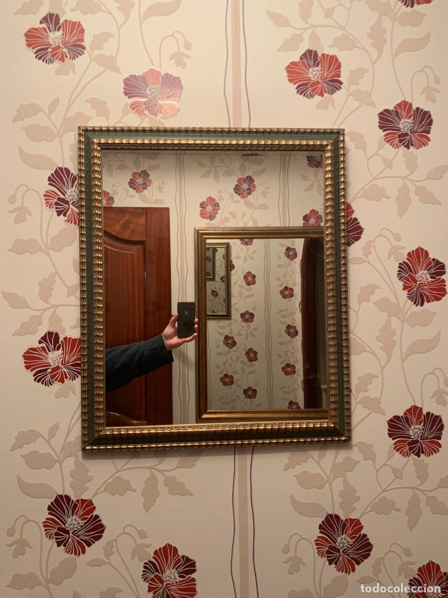 Antig&uuml;edades: ESPEJOS; MODELO SHONW, RECTANGULAR EN MADERA, DE ESTILO VINTAGE. - Foto 2