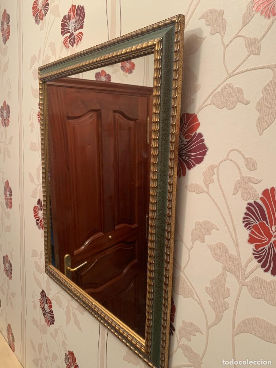 Antig&uuml;edades: ESPEJOS; MODELO SHONW, RECTANGULAR EN MADERA, DE ESTILO VINTAGE. - Foto 8