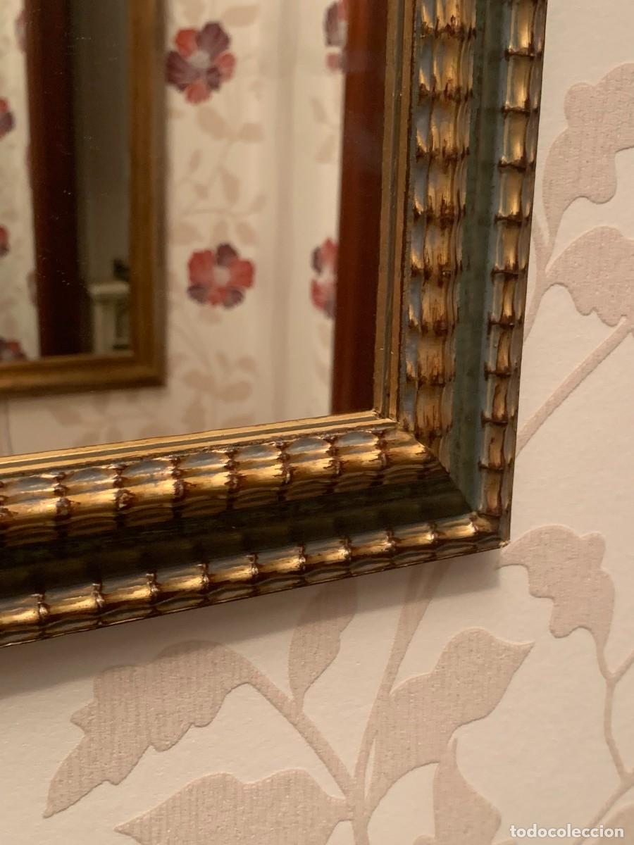 Antig&uuml;edades: ESPEJOS; MODELO SHONW, RECTANGULAR EN MADERA, DE ESTILO VINTAGE. - Foto 12