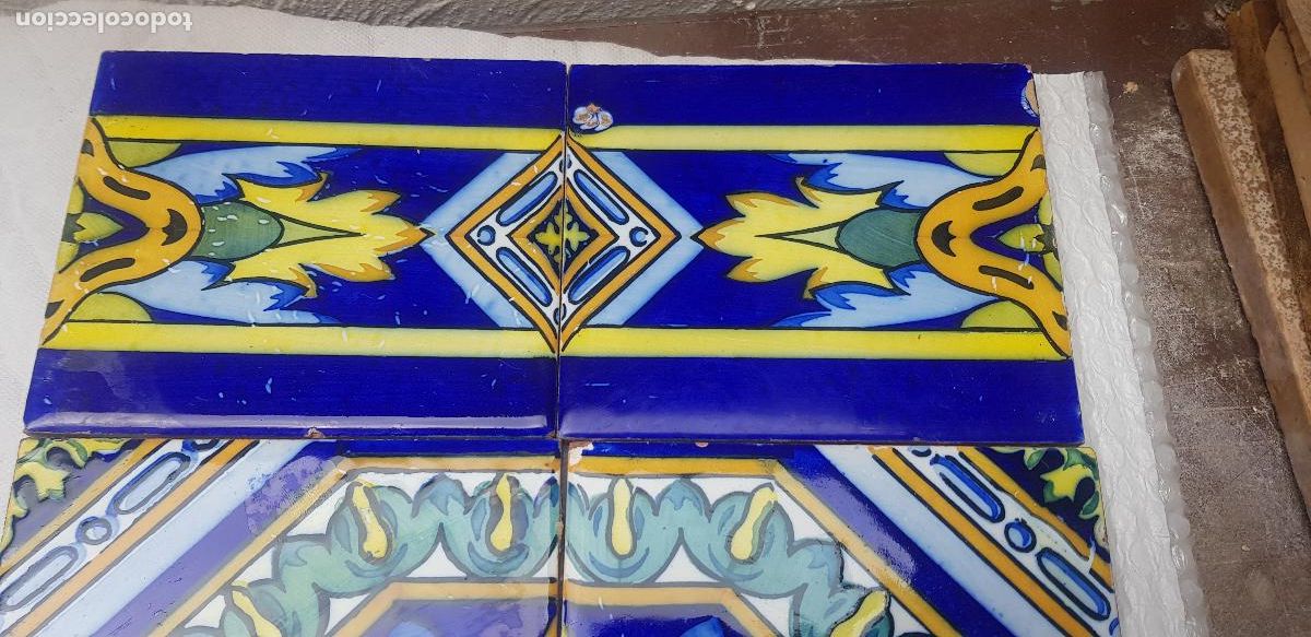 Antig&uuml;edades: CUADRO DE AZULEJOS MODERNISTAS - Foto 3