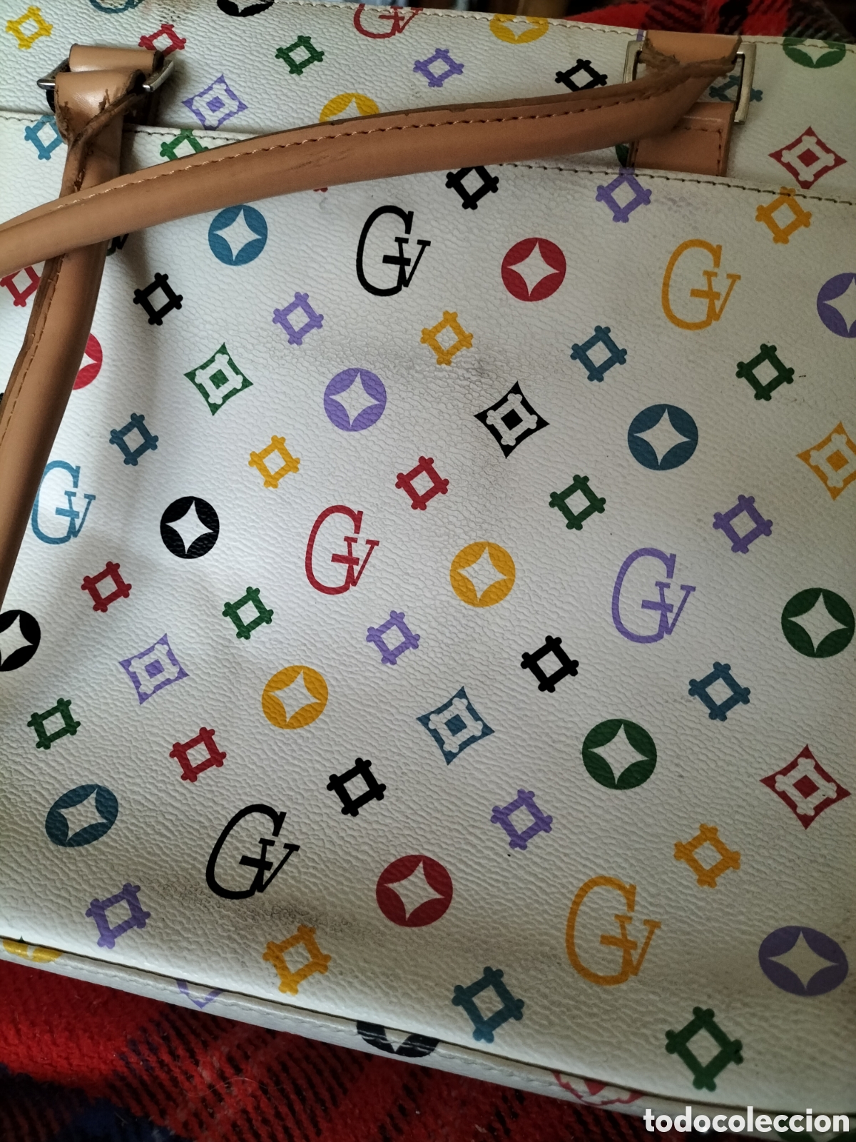 Antig&uuml;edades: Bolso GV, material sint&eacute;tico verano - Foto 2
