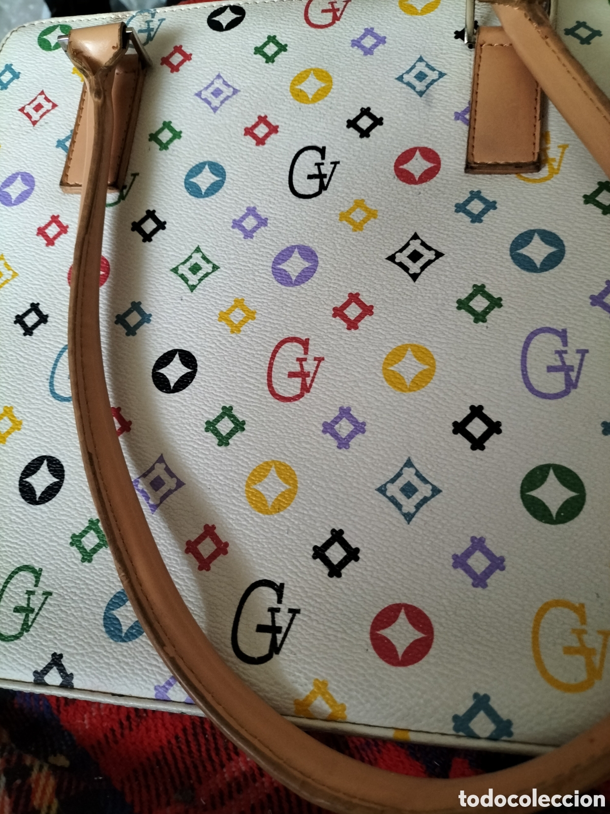 Antig&uuml;edades: Bolso GV, material sint&eacute;tico verano - Foto 3