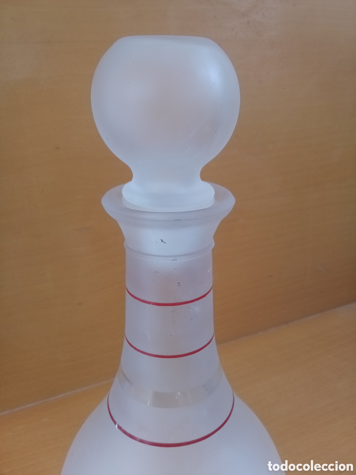 Antig&uuml;edades: BOTELLA LICOR DE CRISTAL AL &Aacute;CIDO - LICORERA - Foto 3
