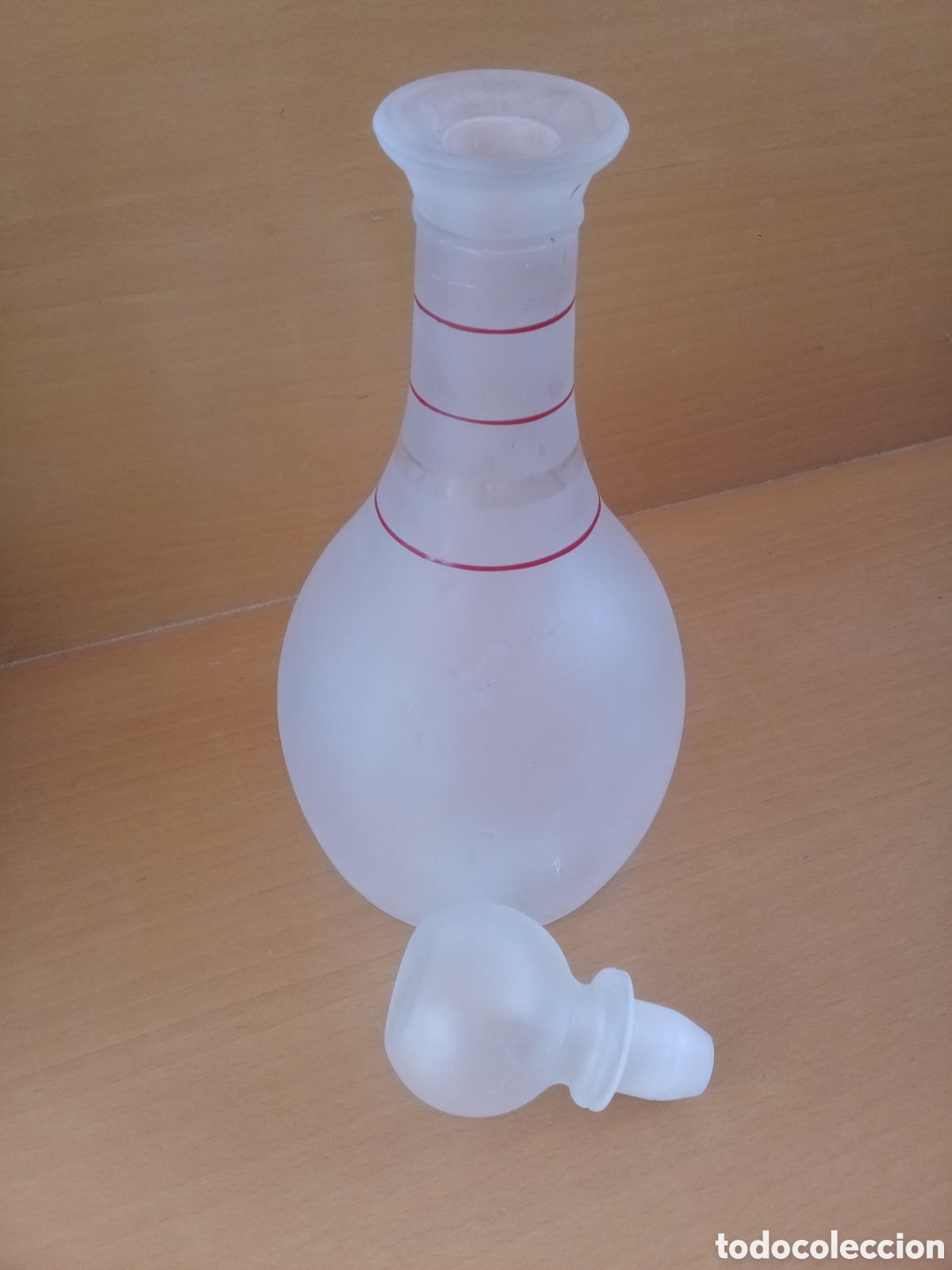 Antig&uuml;edades: BOTELLA LICOR DE CRISTAL AL &Aacute;CIDO - LICORERA - Foto 5