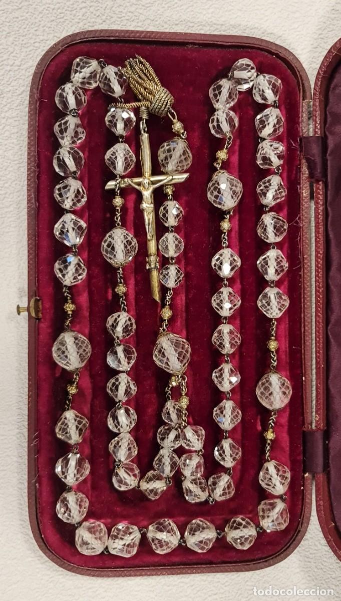 Antig&uuml;edades: Rosario de Plata y Cristal - Foto 3