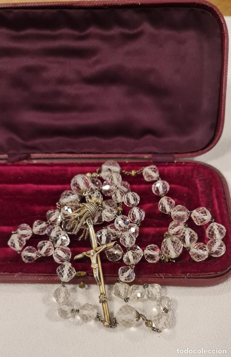 Antig&uuml;edades: Rosario de Plata y Cristal - Foto 4
