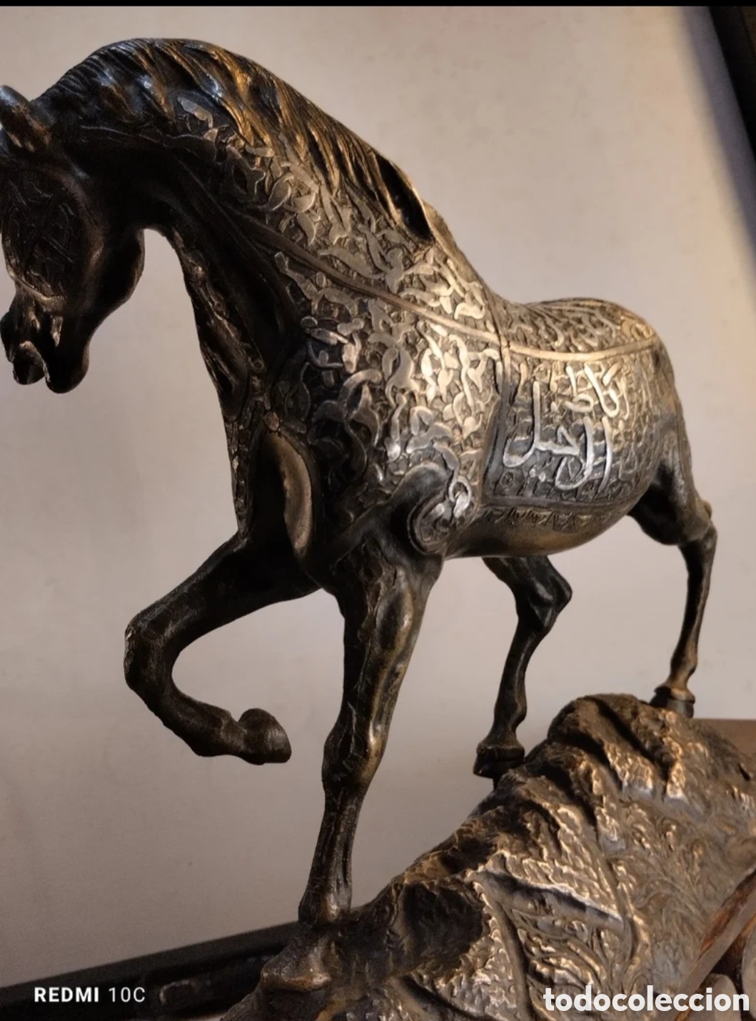 Antig&uuml;edades: Caballo arabe antiguo de bronce - Foto 9