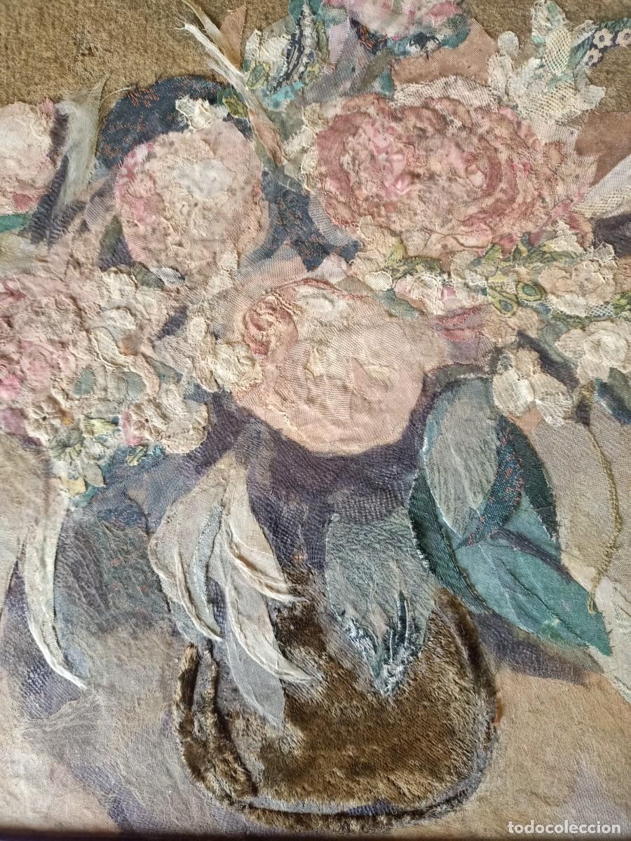 Antig&uuml;edades: Florero hecho de telas - Foto 2