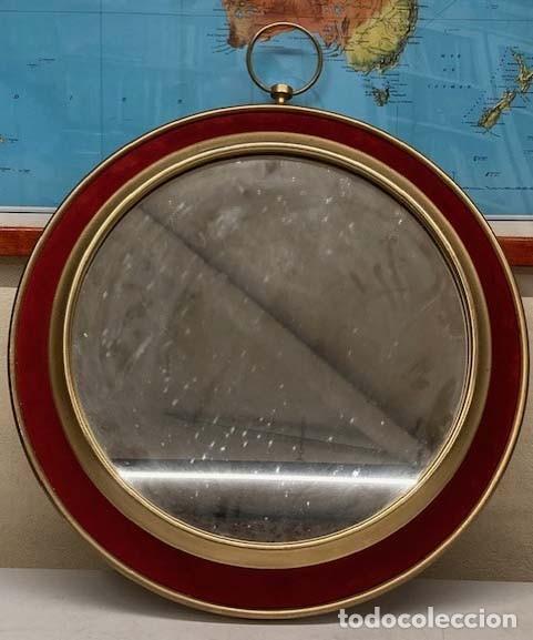 Antig&uuml;edades: Espejo tipo reloj de bolsillo - Foto 1