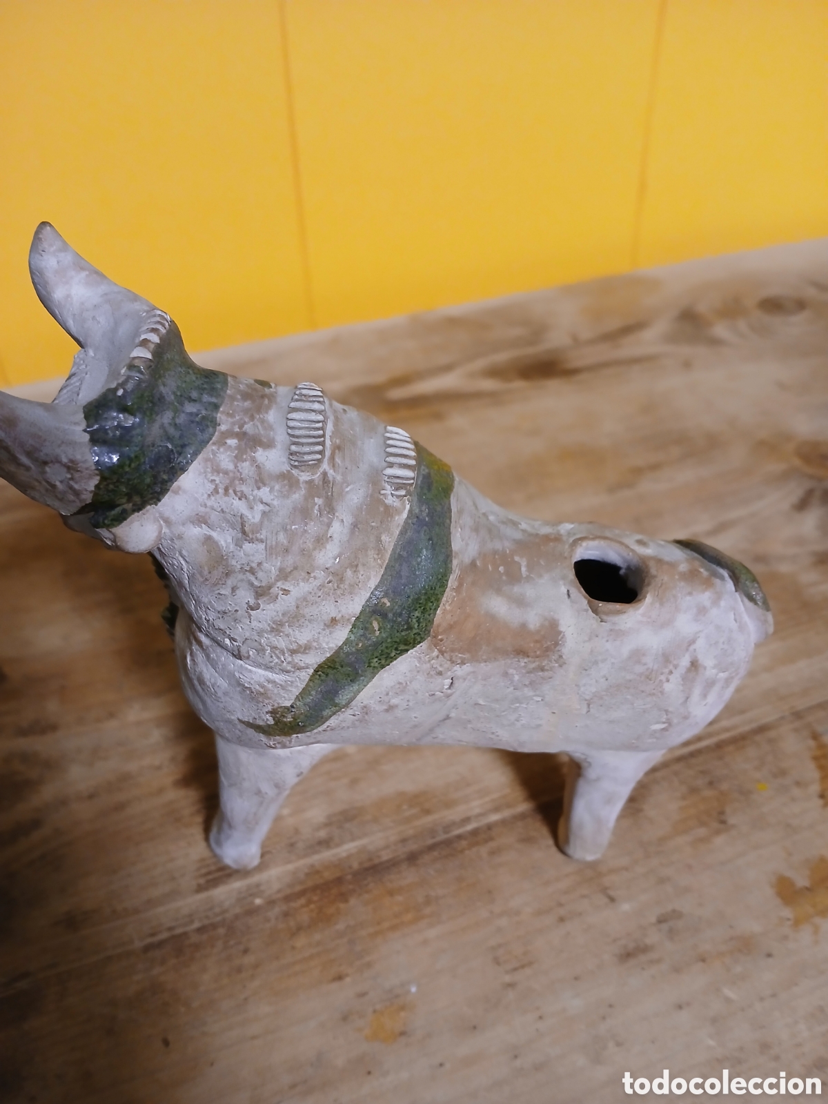 Antig&uuml;edades: Toro cer&aacute;mica popular - Foto 3