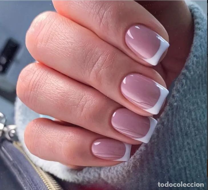 Antig&uuml;edades: U&ntilde;as Postizas De 24 Piezas Con Pegamento Y Lima - Foto 1