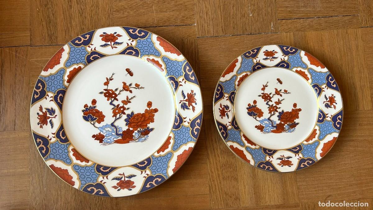 Antig&uuml;edades: Dos platos de porcelana inglesa Spode - Foto 1