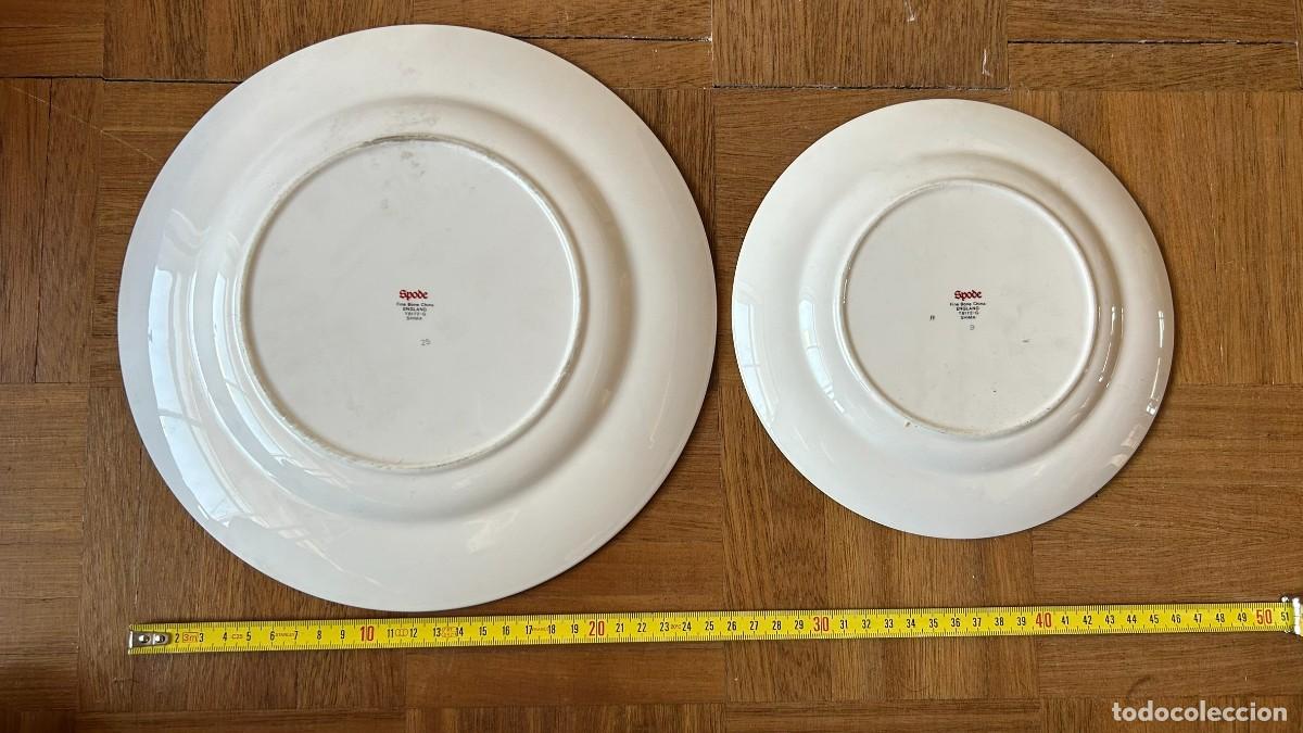 Antig&uuml;edades: Dos platos de porcelana inglesa Spode - Foto 3