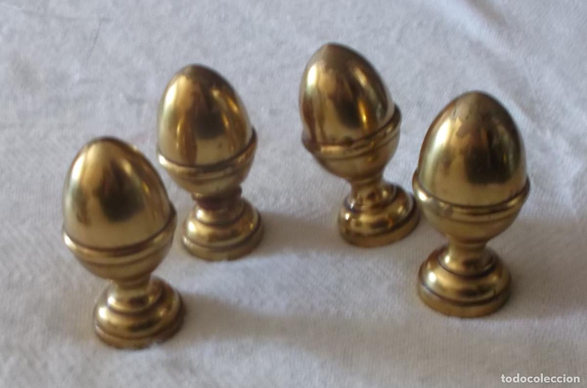 Antiguidades: tiradores para comoda o similar bronce o metal a&ntilde;os 50