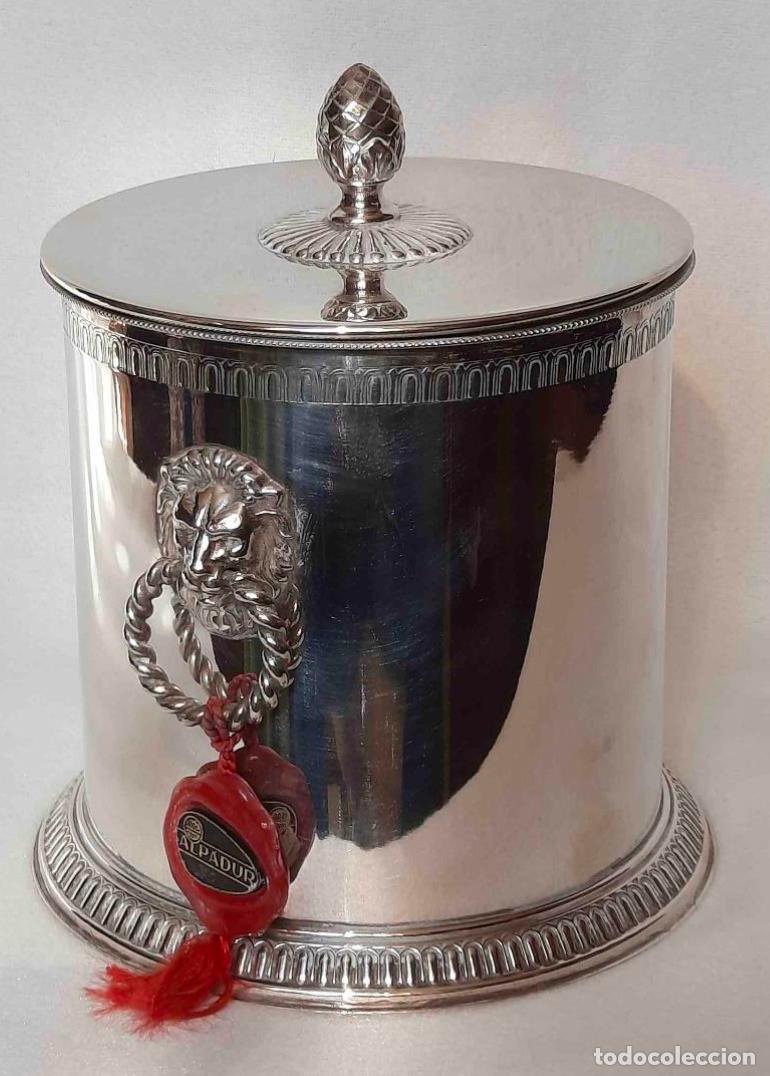 Antig&uuml;edades: Cubitera Alpadur Plateada - Foto 1