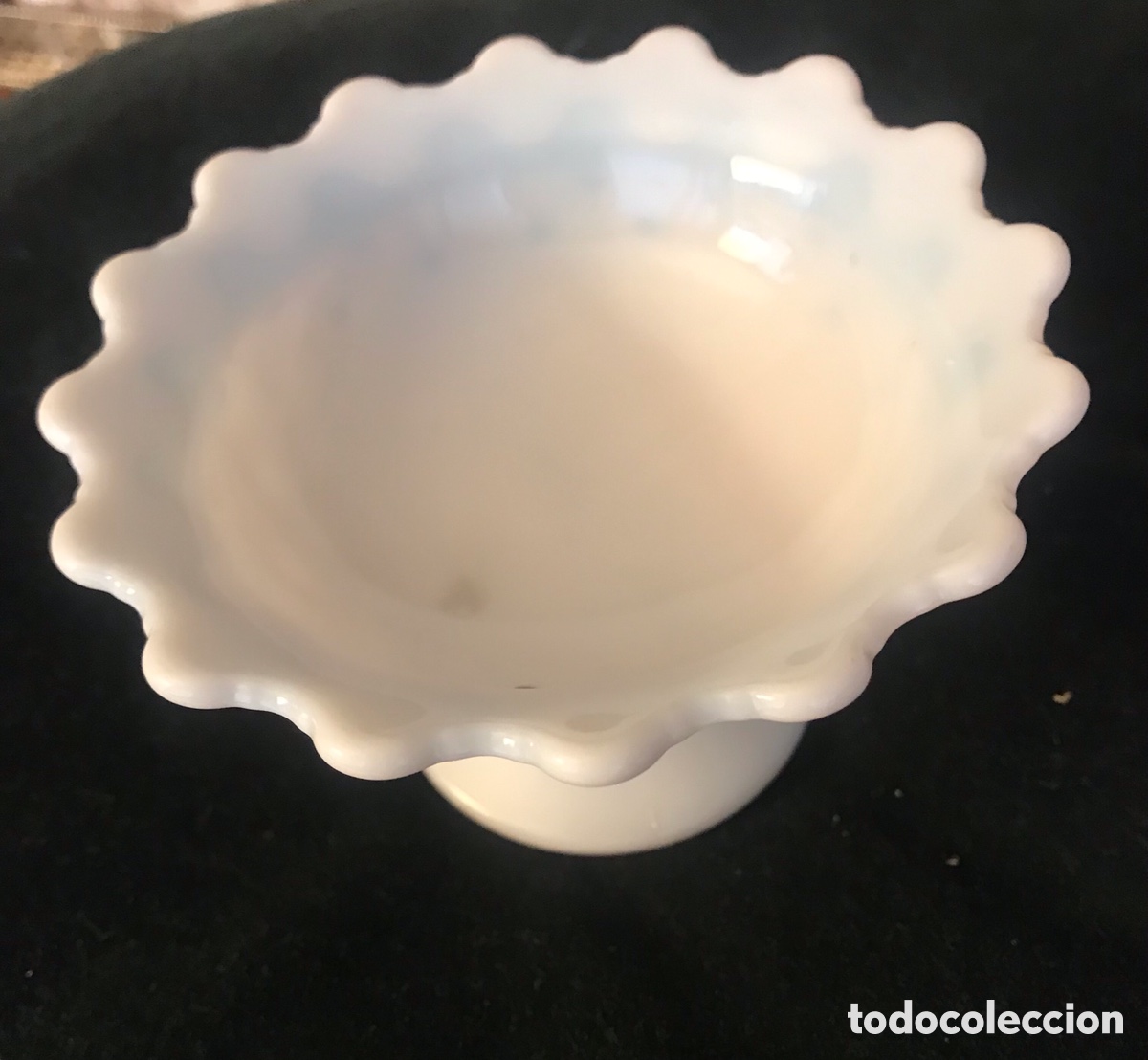 Antig&uuml;edades: Peque&ntilde;o frutero de opalina - Foto 3