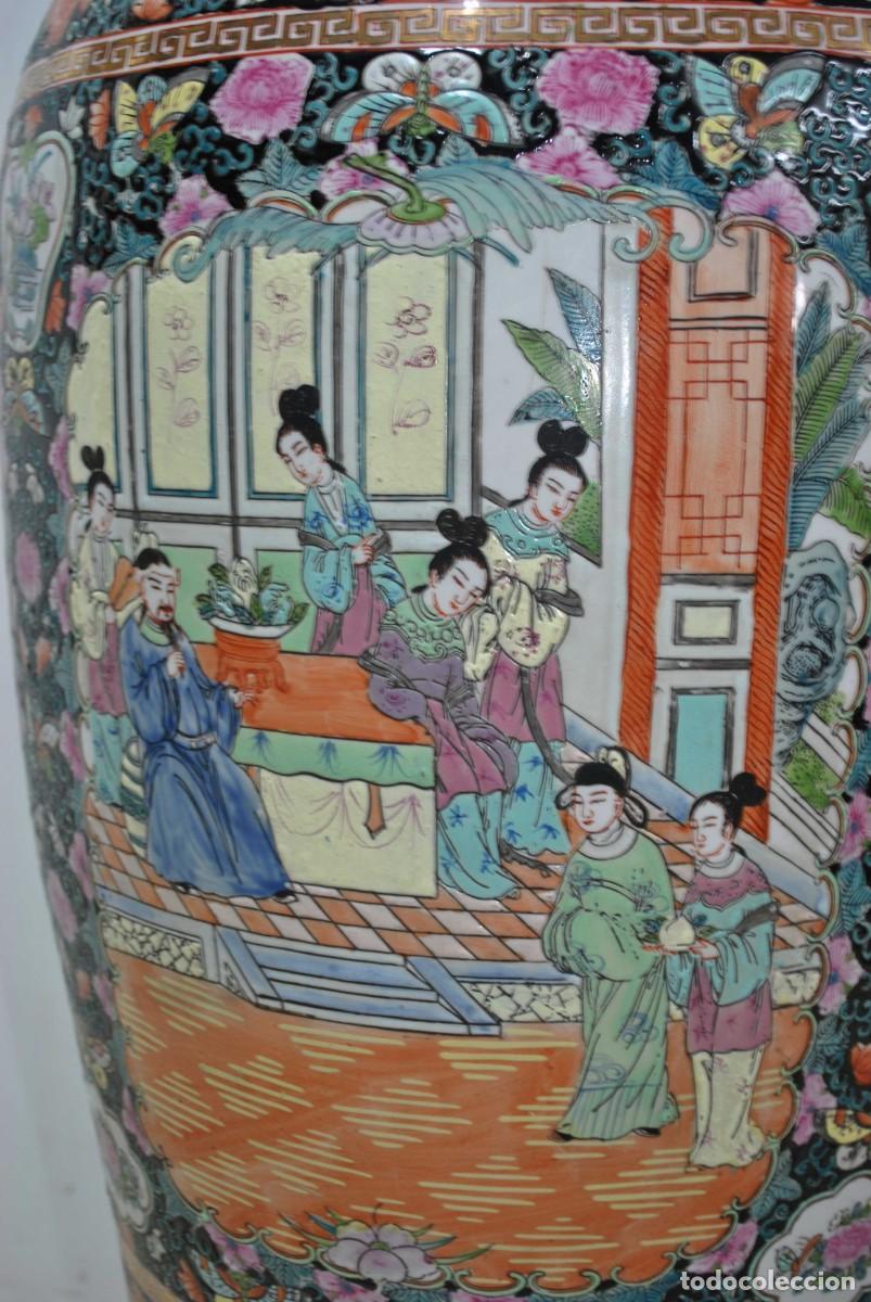 Antig&uuml;edades: GRAN JARR&Oacute;N CHINO CON SOPORTE DE MADERA - Foto 2