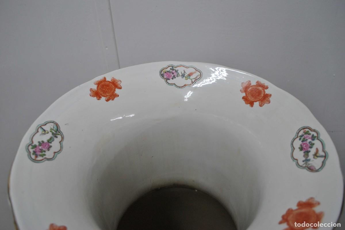 Antig&uuml;edades: GRAN JARR&Oacute;N CHINO CON SOPORTE DE MADERA - Foto 6