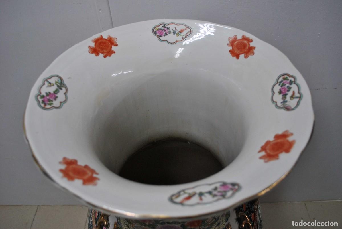 Antig&uuml;edades: GRAN JARR&Oacute;N CHINO CON SOPORTE DE MADERA - Foto 7